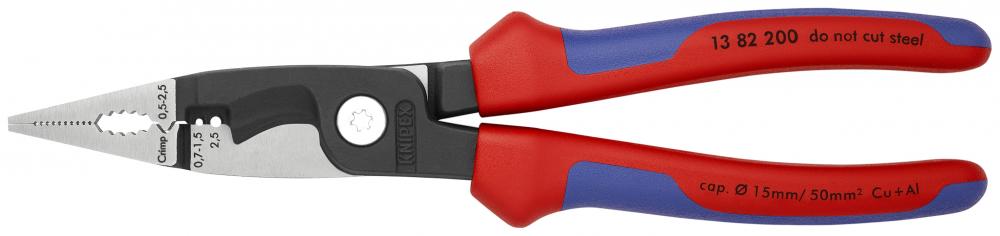 8&#34; 6-in-1 Electrical Installation Pliers-Metric Wire