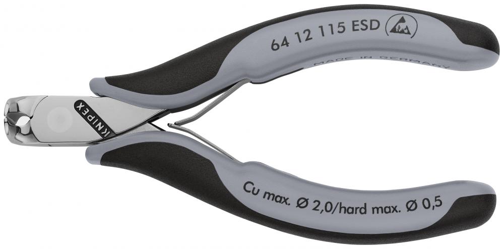4 1/2&#34; Electronics End Cutting Nippers-ESD Handles