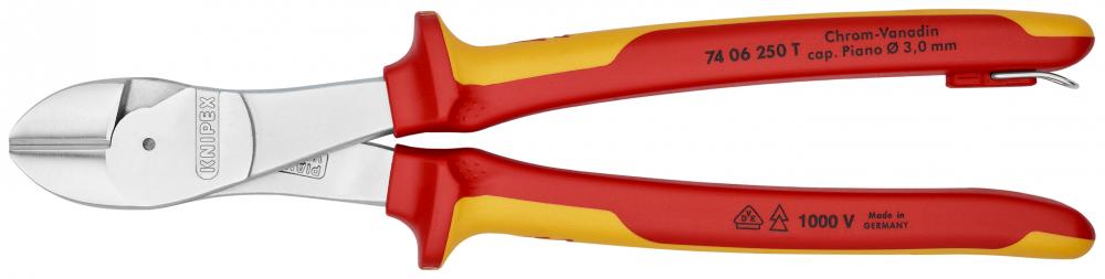10&#34; High Leverage Diagonal Cutters-1000V Insulated-Tethered Attachment