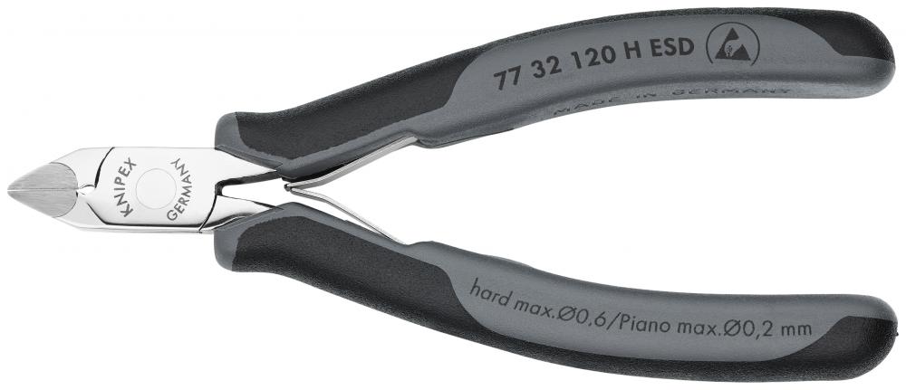 4 3/4&#34; Electronics Diagonal Cutters-Carbide Metal Cutting Edges-ESD Handles