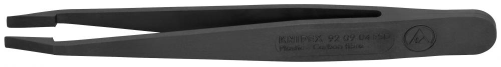 4 1/2&#34; Plastic Gripping Tweezers-Blunt Tips-ESD