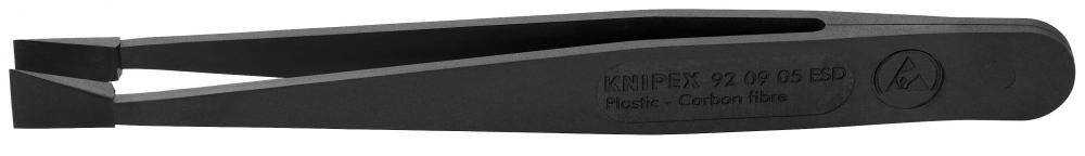 4 1/2&#34; Plastic Gripping Tweezers-Blunt Tips-ESD