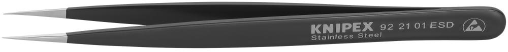 5&#34; Stainless Steel Gripping Tweezers-Needle-Point Tips-ESD