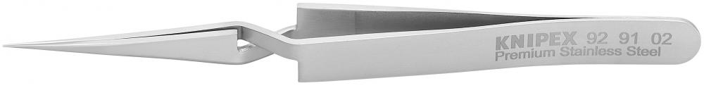 4 3/4&#34; Premium Stainless Steel Gripping Cross-Over Tweezers-Needle-Point Tips