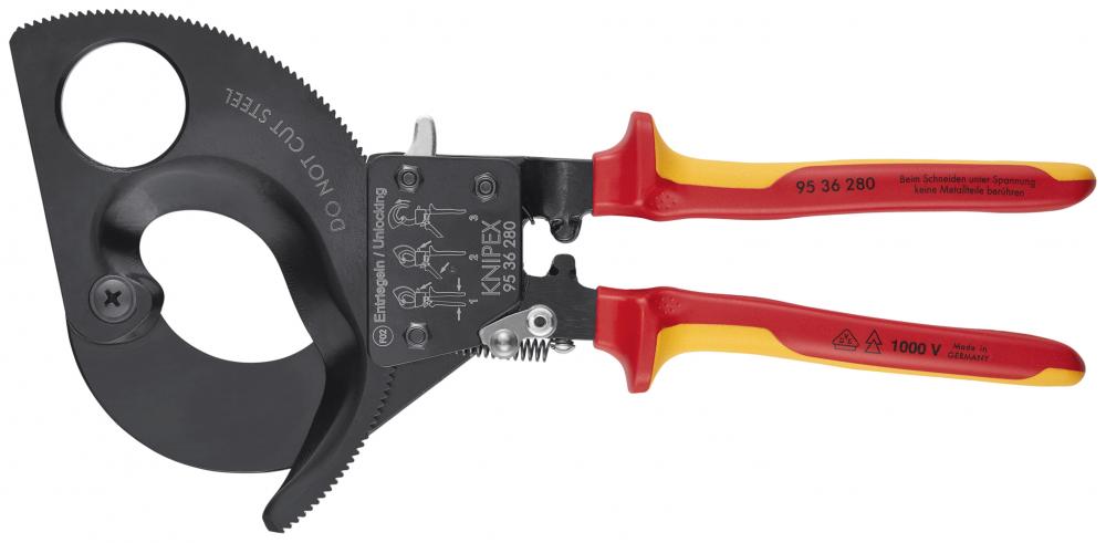 11&#34; Ratcheting Cable Cutters-1000V Insulated