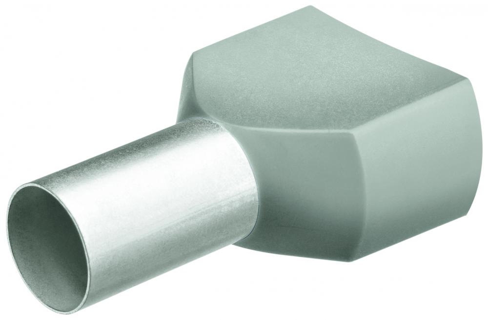 18 AWG (0.75 mm²) Twin Wire End Ferrule With Collar