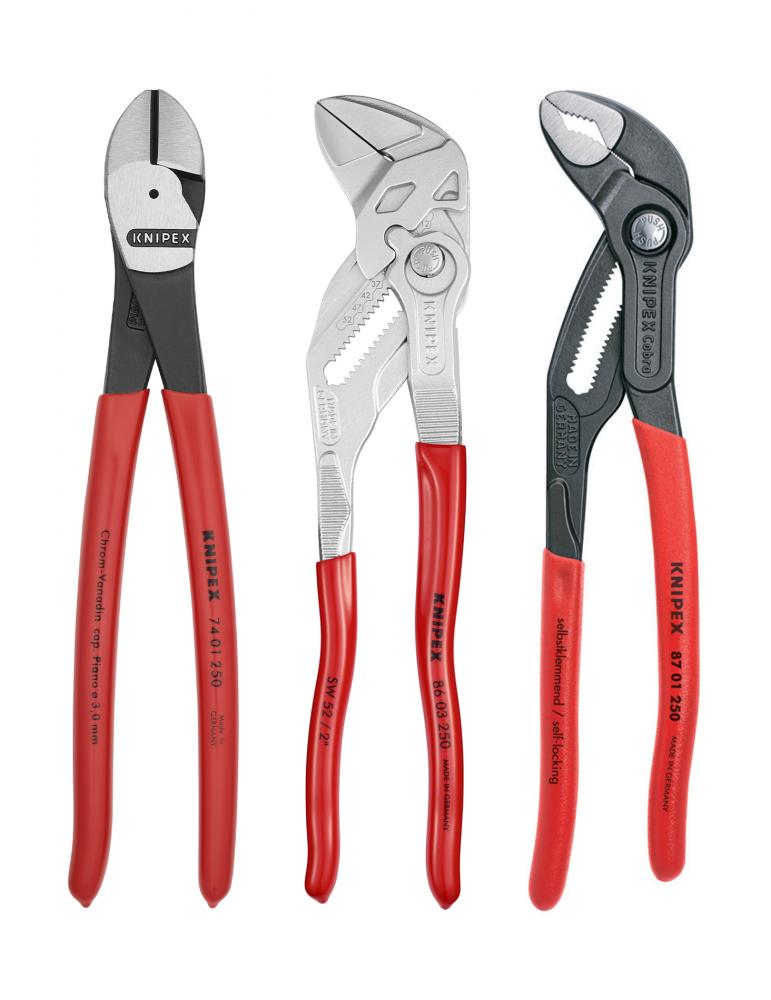 3 Pc 10&#34; Pliers Set