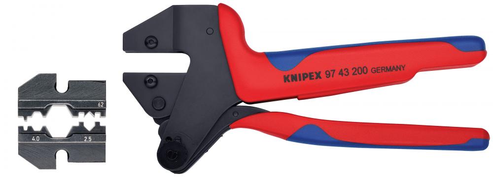 10 1/2&#34; Crimp System Pliers & Crimp Die: Solar Connectors H & 5 (HUBER & SUHNER)