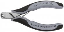 Knipex Tools 64 12 115 ESD - 4 1/2" Electronics End Cutting Nippers-ESD Handles