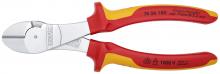 Knipex Tools 74 06 180 - 7 1/4" High Leverage Diagonal Cutters-1000V Insulated