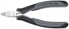 Knipex Tools 77 32 120 H ESD - 4 3/4" Electronics Diagonal Cutters-Carbide Metal Cutting Edges-ESD Handles