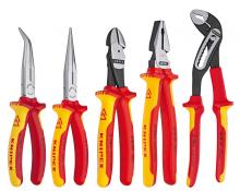 Knipex Tools 9K 00 80 142 US - 5 Pc 1000V Insulated Pliers Set