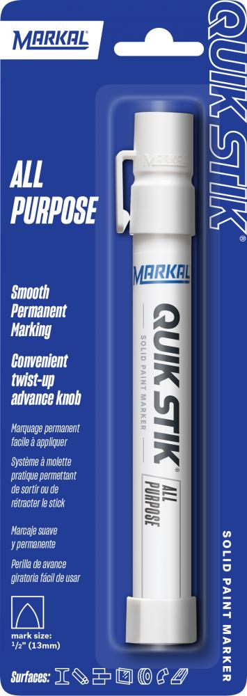 Quik Stik® All Purpose Solid Paint Marker - Carded, White