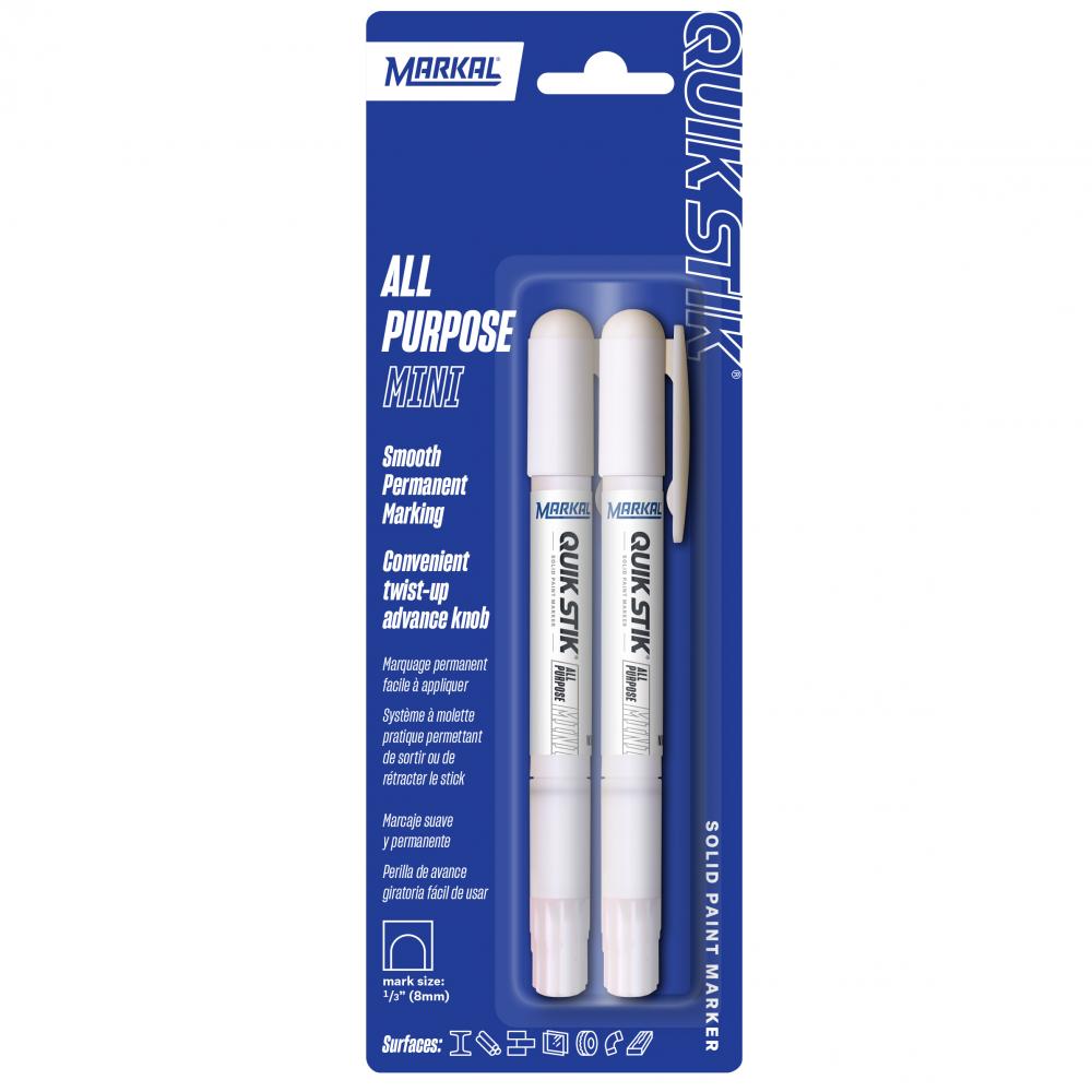 Quik Stik® Mini Carded 2-pack, White