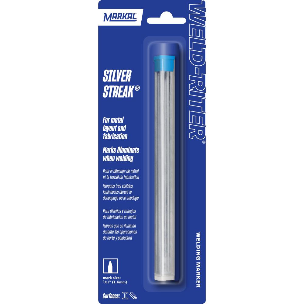 Silver-Streak® Round Reflective Lead Refills, silver