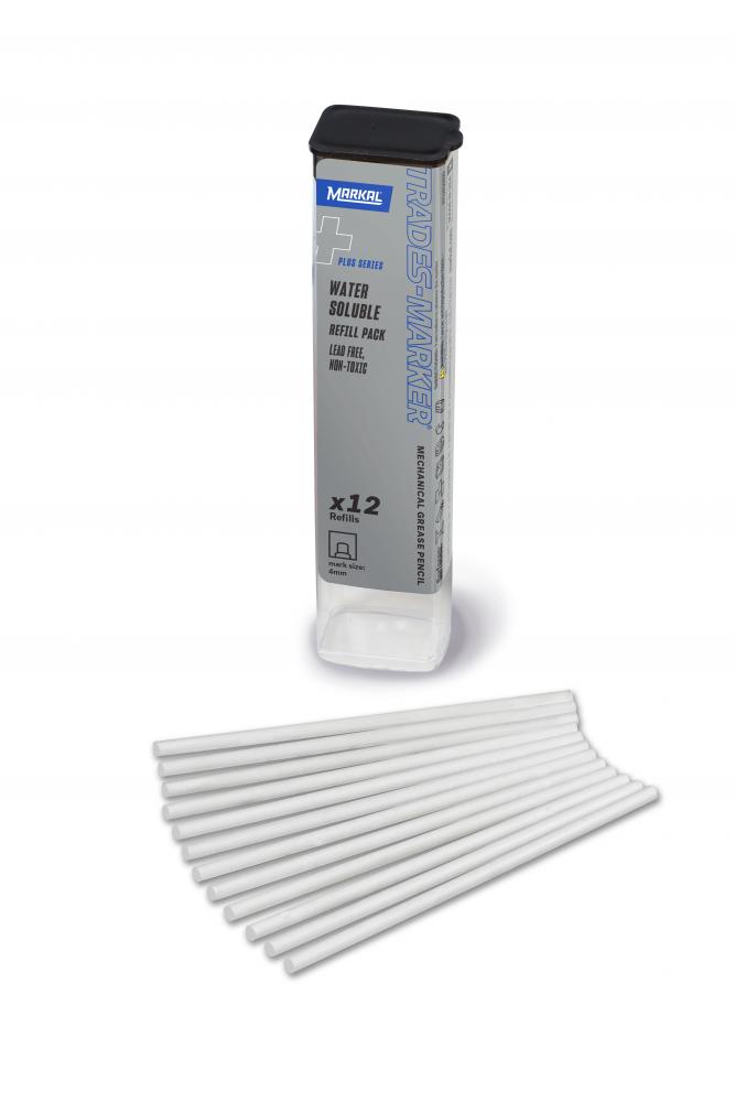 Trades-Marker®+ Water Soluble Mechanical Grease Pencil Starter Pack, White