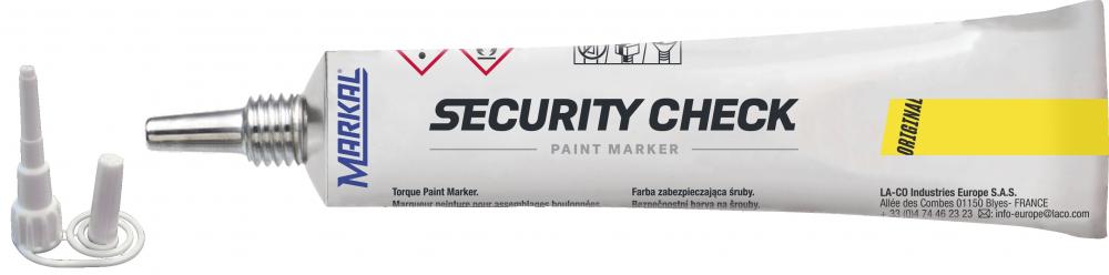 Security Check Paint Marker, Yellow