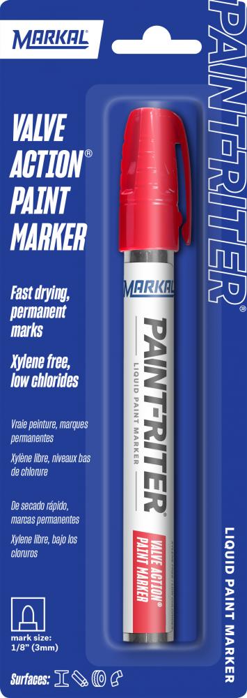 Paint-Riter® Valve Action Liquid Paint Marker - Carded, Red