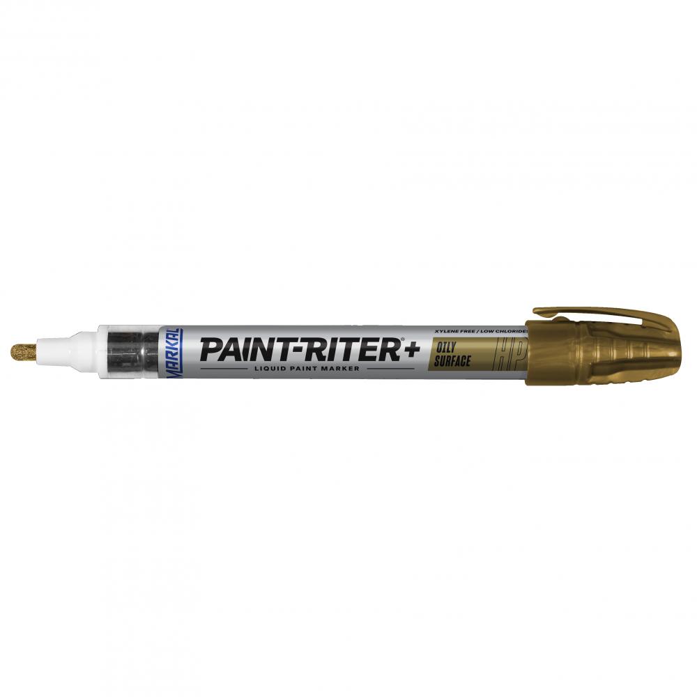 Paint-Riter®+ Oily Surface Liquid Paint Marker, Gold
