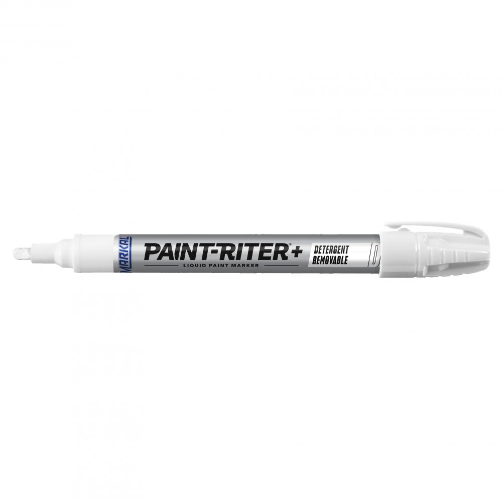 Paint-Riter®+ Detergent Removable Liquid Paint Marker, White
