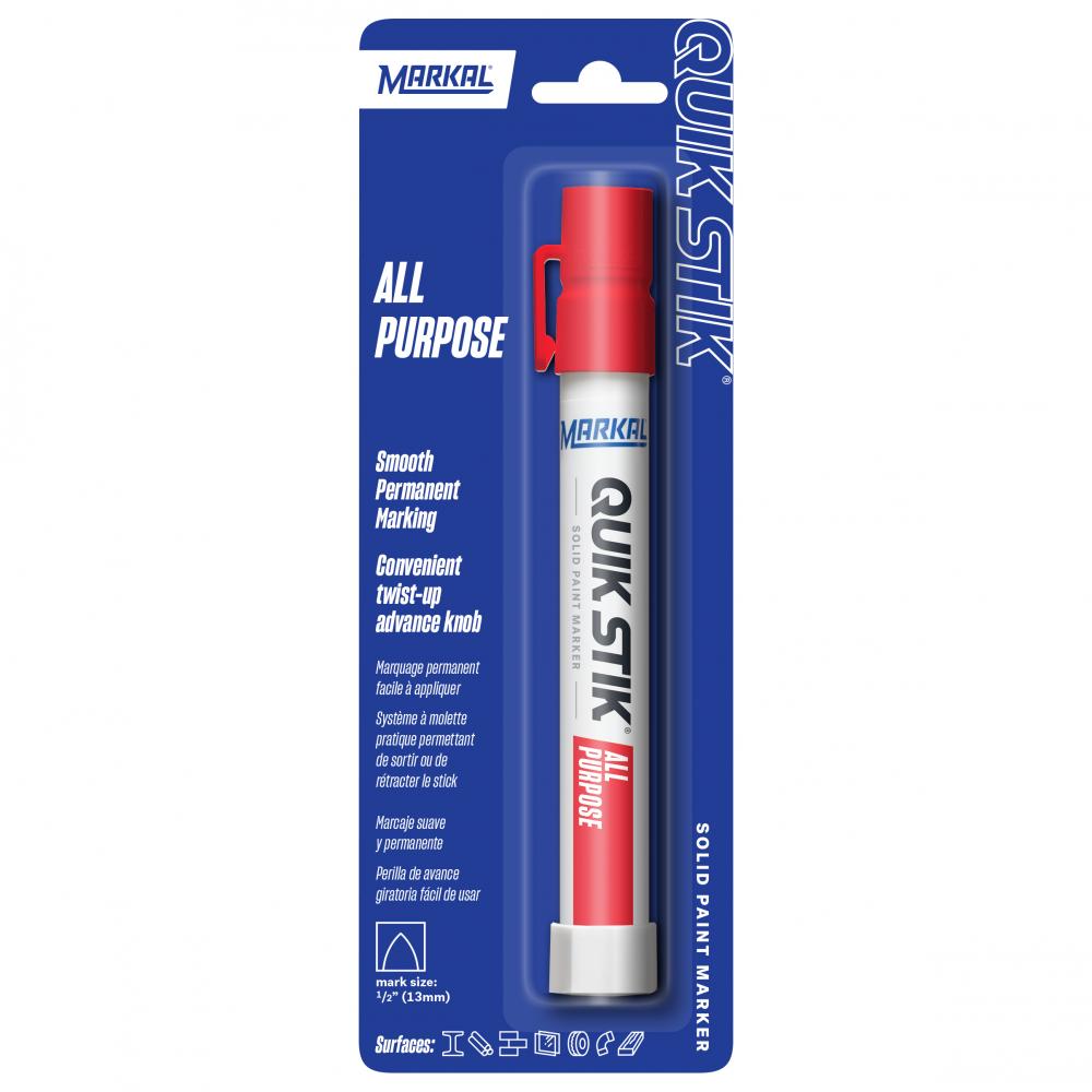 Quik Stik® All Purpose Solid Paint Marker - Carded, Red