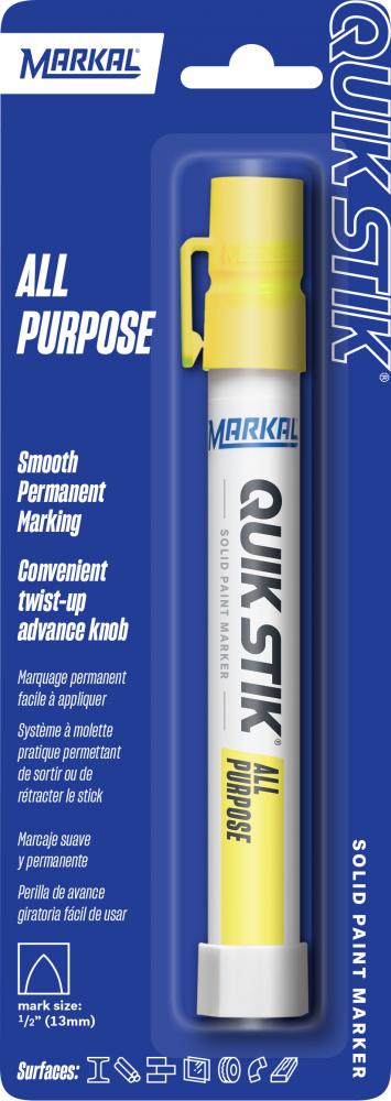 Quik Stik® All Purpose Solid Paint Marker - Carded, Yellow