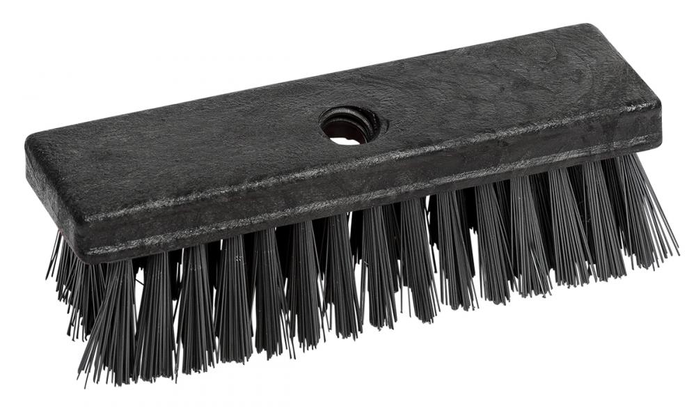 8&#34; Scrubbing Brush Stiff w/threaded hole Plastic Block
