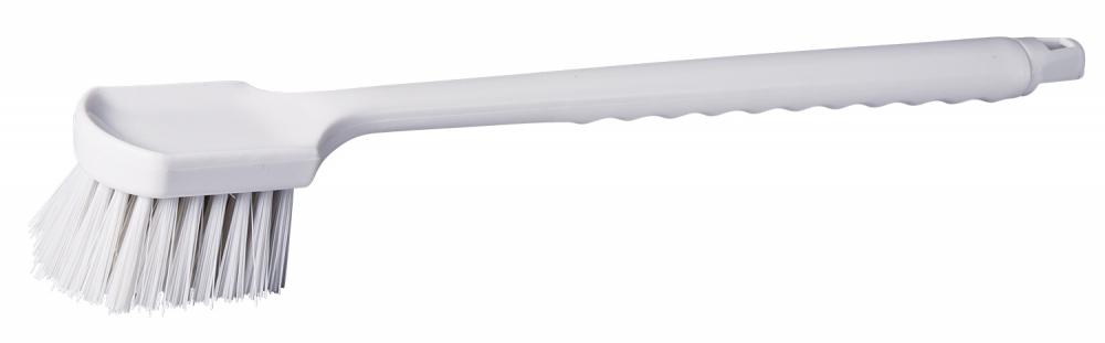 Long Handle Pot Brush - White Fibre