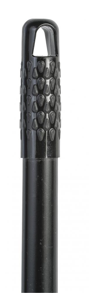 Black handle w/threaded tip and hanger cap 7/8&#34;x48&#34;