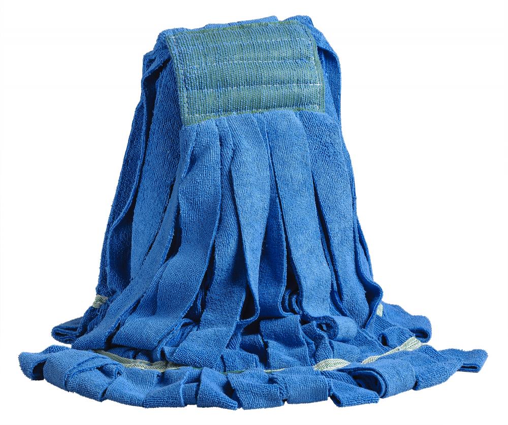 Medium Microfiber Strip Looped Mop WB Blue