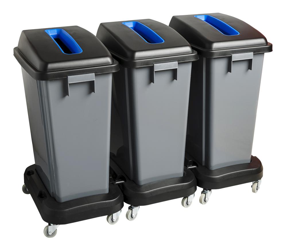 T-Rex Waste Bin combo GREY                                  1 Paper Lid Blue