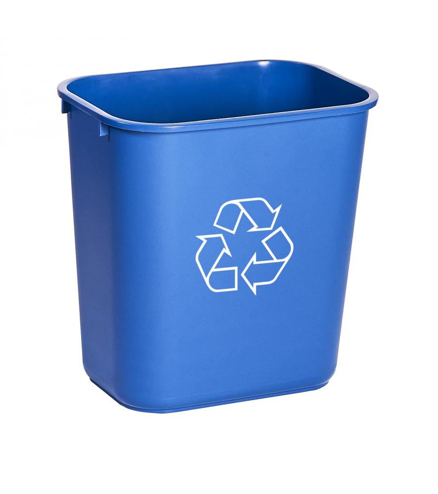 Waste basket 28qrt/26.4L-Waste BasketRecycled - Blue