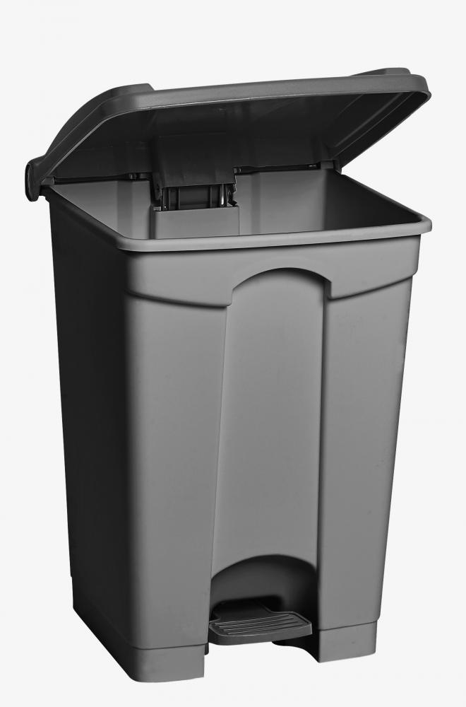 68L /18 Gal Step On Garbage can-Plastic-Grey