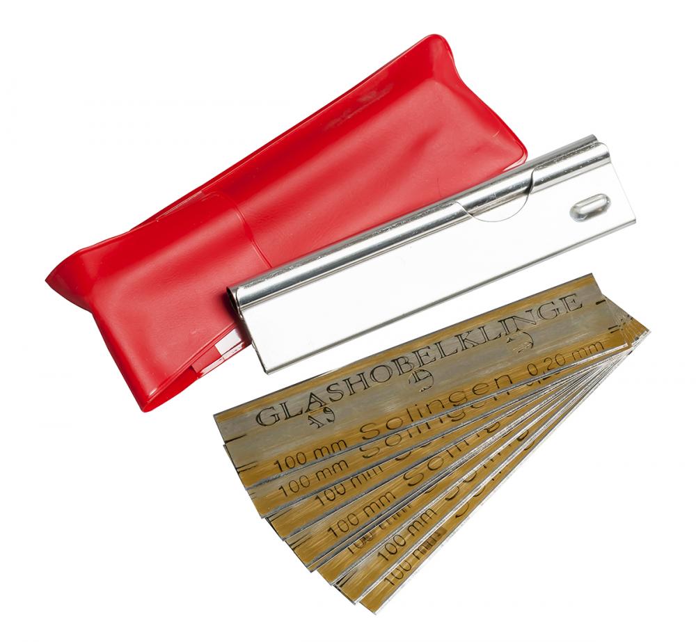 10 cm Scraper w/10 Blades in Plastic Case