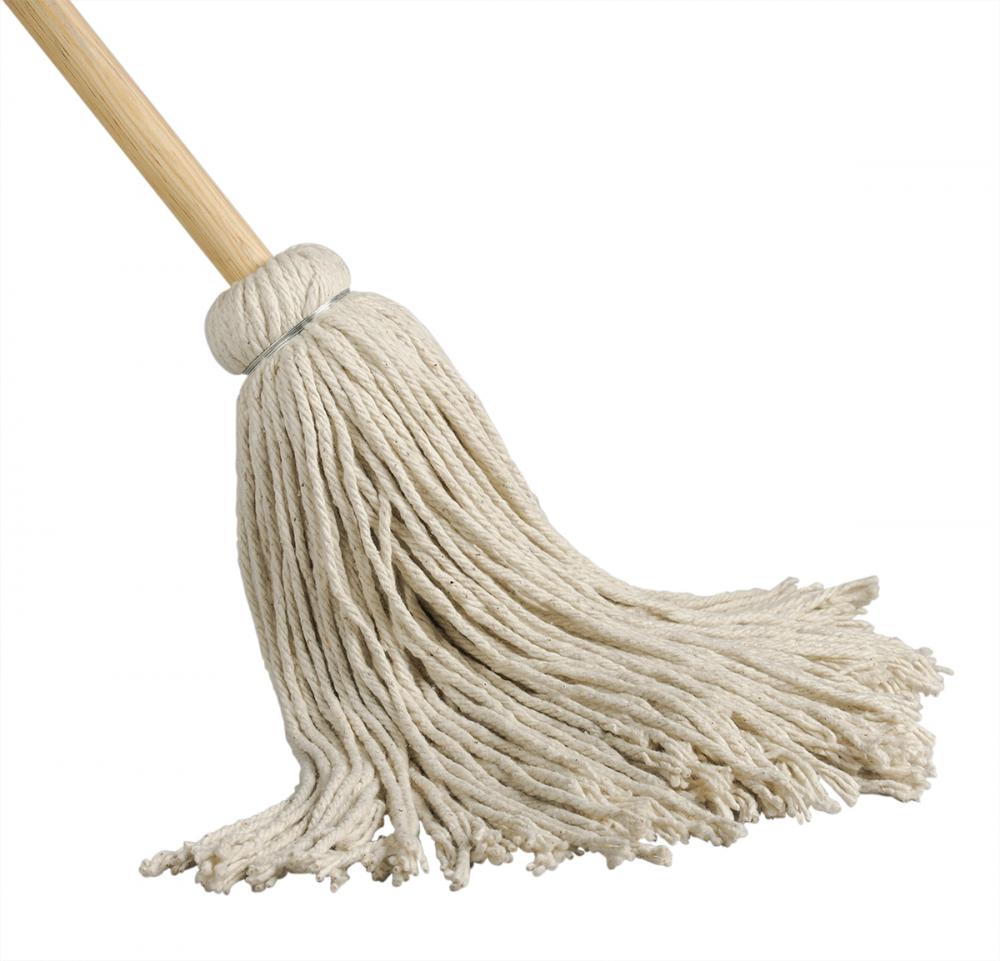 Cotton Yacht Mops 10oz/275g W/48&#34; Wooden Handle