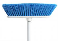 M2 BM-4400 - Jupiter Premium Lrg Indoor Flat Mag Broom-Blue & 48" Handle