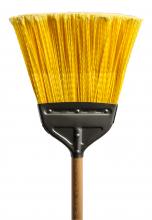 M2 BT-113 - Ind Broom w/48" handle Stiff Flagged fibers