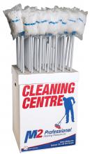 M2 CC-900-YMF-12200-M48 - 35ea Detachable MicroFiber Mop w/48" metal handle 200G in Cleaning Centre box