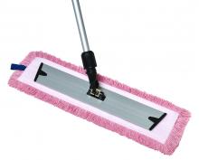 M2 MFP-V4224-RD - M-Tech Velcro Flat Microfiber Mop Pad 60cm/24" Red-Wet
