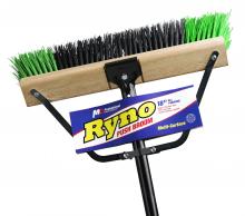 M2 PB-700-GB18 - 18” Ryno Stiff  Green/Black PVC fill,c/w brace, & tapered handle Assembled