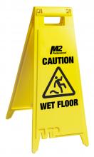 M2 WF-7005 - Floor Sign “Caution Wet Floor” – English