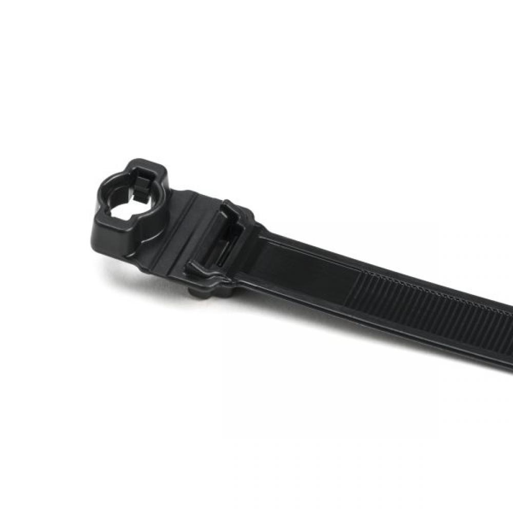 Wide Strap Cable Tie with 6mm Stud Mount, 12.7&#34; Long, .5&#34; Wi