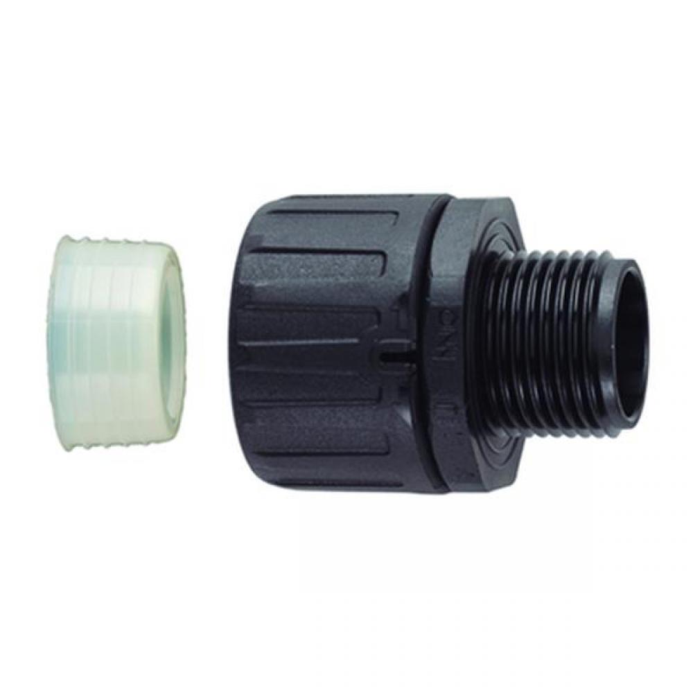 HelaGuard Non-Metallic IP68 Fitting, Straight, M40 Thread, 1