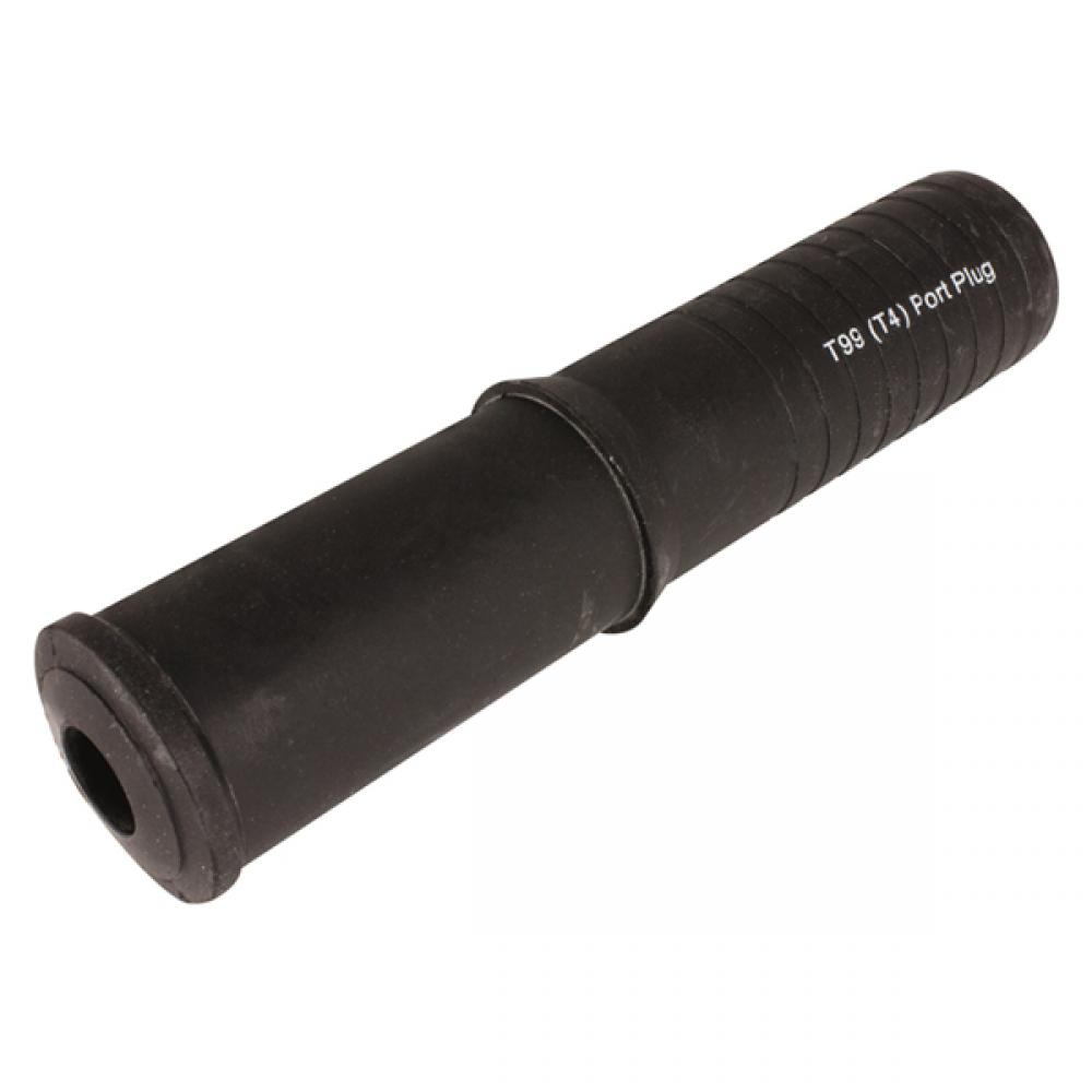 Cablelok T99 T Port Plug X 10, CR, Black, 1/pkg