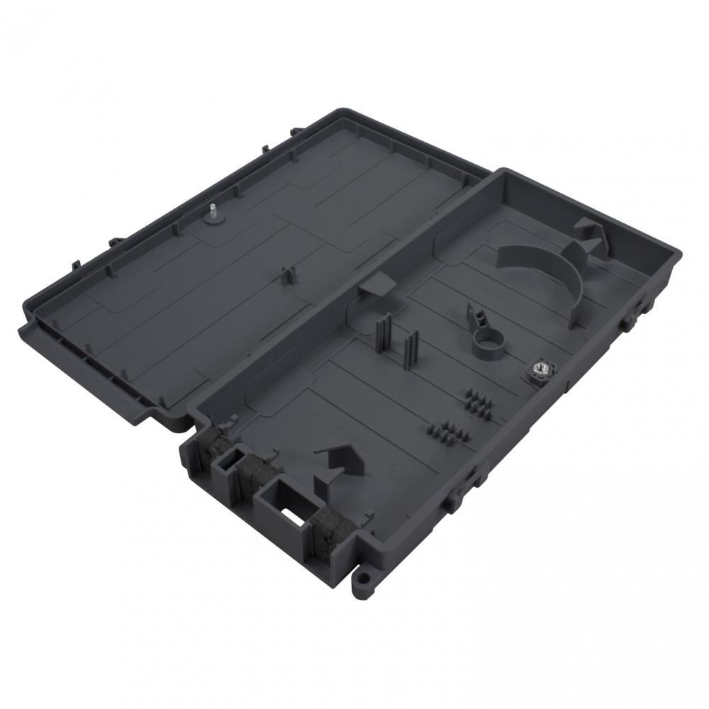 Customer Connection Enclosure, No Adapters, Screw Lock, Blac