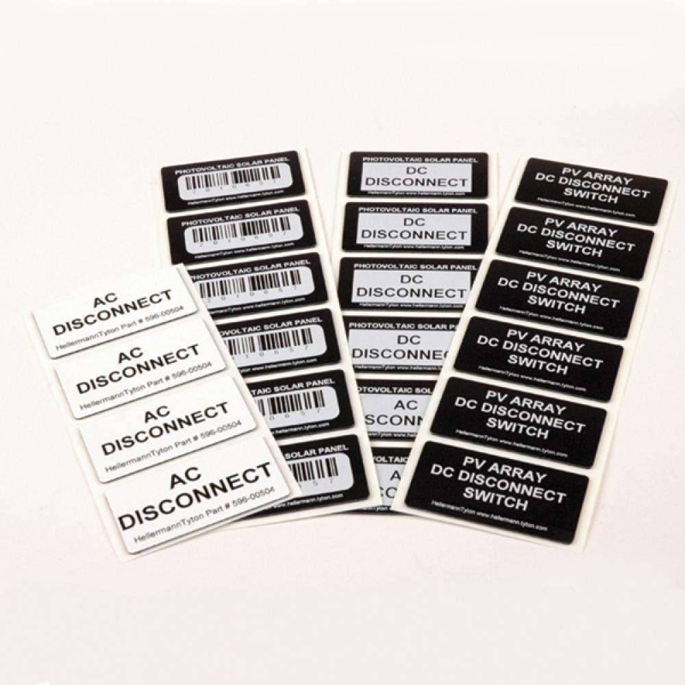 Foam Nameplate, Rectangular, 2.0&#34; x 1.0&#34;, PET, Black, 500/ro