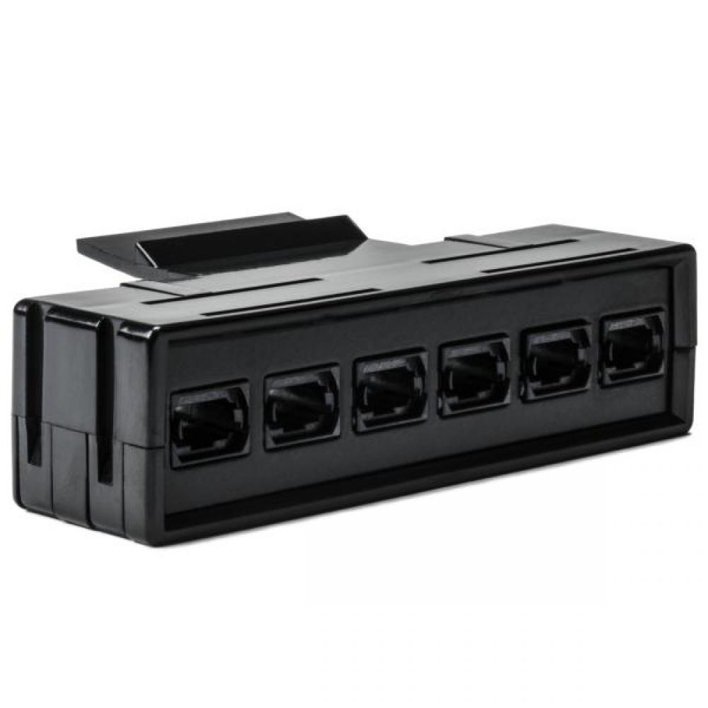 RapidNet Fiber Adapter Panel 6 MTP Black 1/pkg