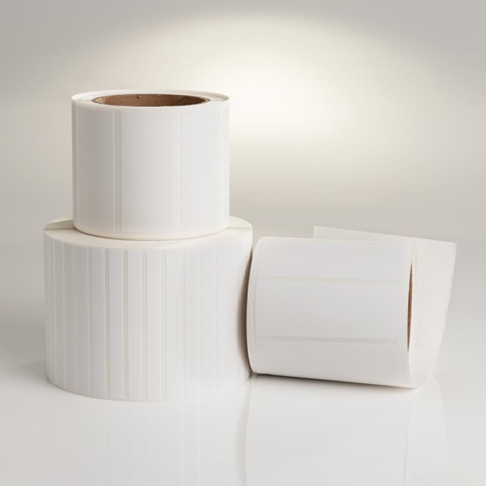 Thermal Transfer Labels, .688&#34; x .25&#34;, 4 Across, Polyester,